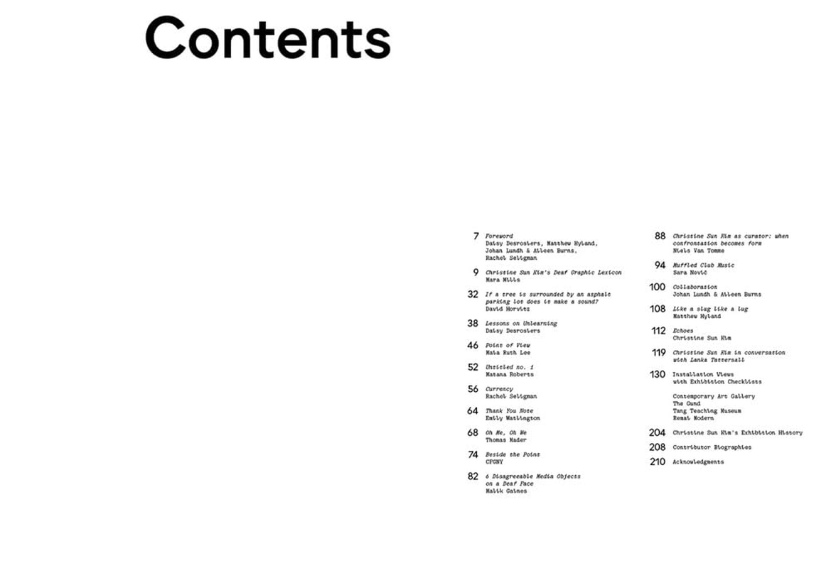 Christine Sun Kim: Oh Me Oh My