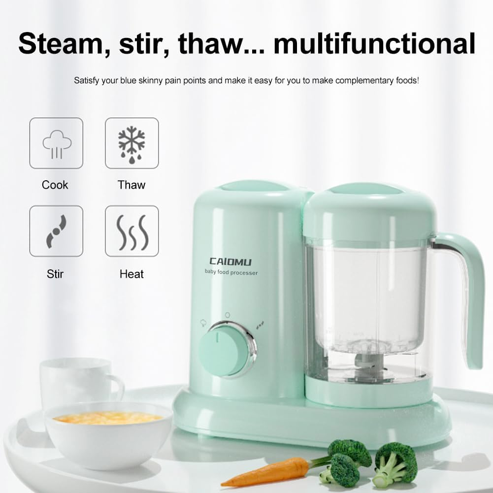 Kobuer 4 in 1 Baby Food Maker, Multifunction Baby Food Processor and Steamer, Puree Blender, Multifunctional Baby Puree Maker, Mini Food Grinder Cooking image number 1