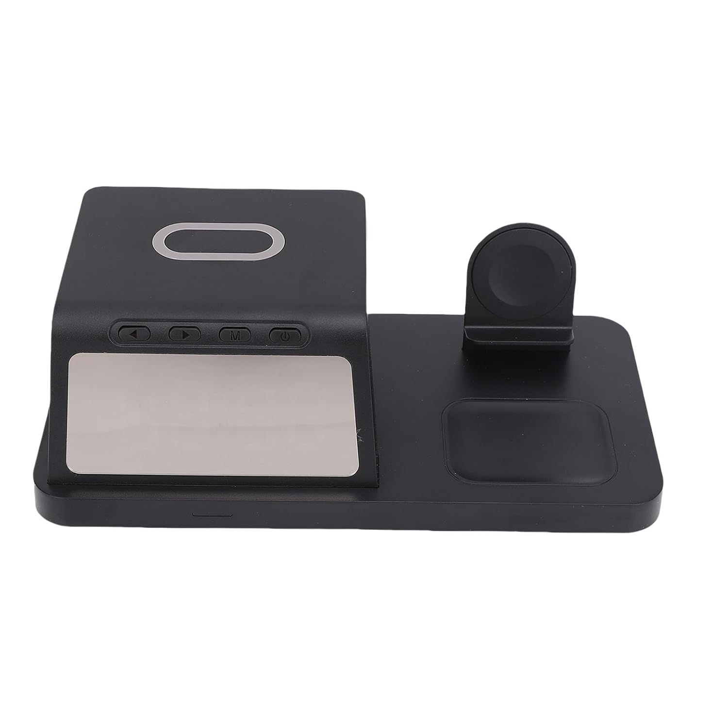 Wireless Charging Station, Alarm Clock with Phone Charger, Fast Charging Clock for Phone Watch Earbuds, Type C Interface, 15W, 10W, 7.5W, 5W Output Power Support image number 4