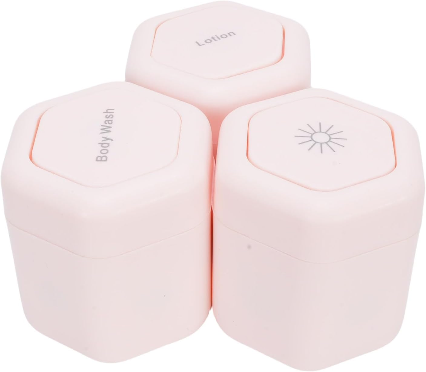 Focket Travel Containers, 3 Pcs Magnetic Containers with Lids, Wide Mouth, Leak Proof Small Capsules for Face Wash, Shower Gels, Conditioner, Carry on Travel Essentials image number 3