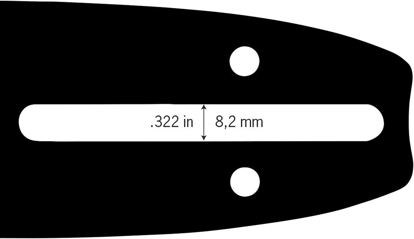 Oregon Chainsaw Guide Bar, 14" Reversible Chainsaw Blade, 35Cm Chainsaw Bar, A041 Motor Mount, 3/8" Low Profile Pitch, 1.1Mm Gauge, Fits Makita, Bosch, Worx & More