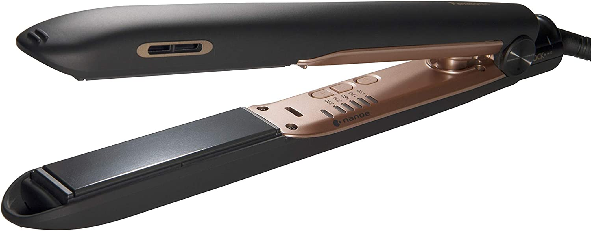 Panasonic EH-PHS9K Hair Straighteners with Nanoe&trade; Technology (Temperature Regulation, 5 Temperature Levels, Black/Rose Gold) image number 6