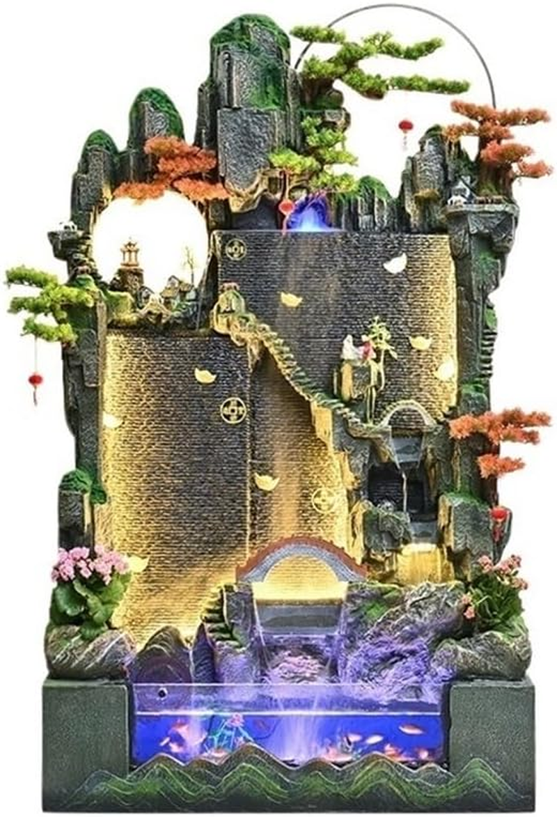 Outdoor Fountain Large Floor Rockery Circulating Water Fish Tank Feng Shui Living Room Courtyard Landscape Decoration image number 5