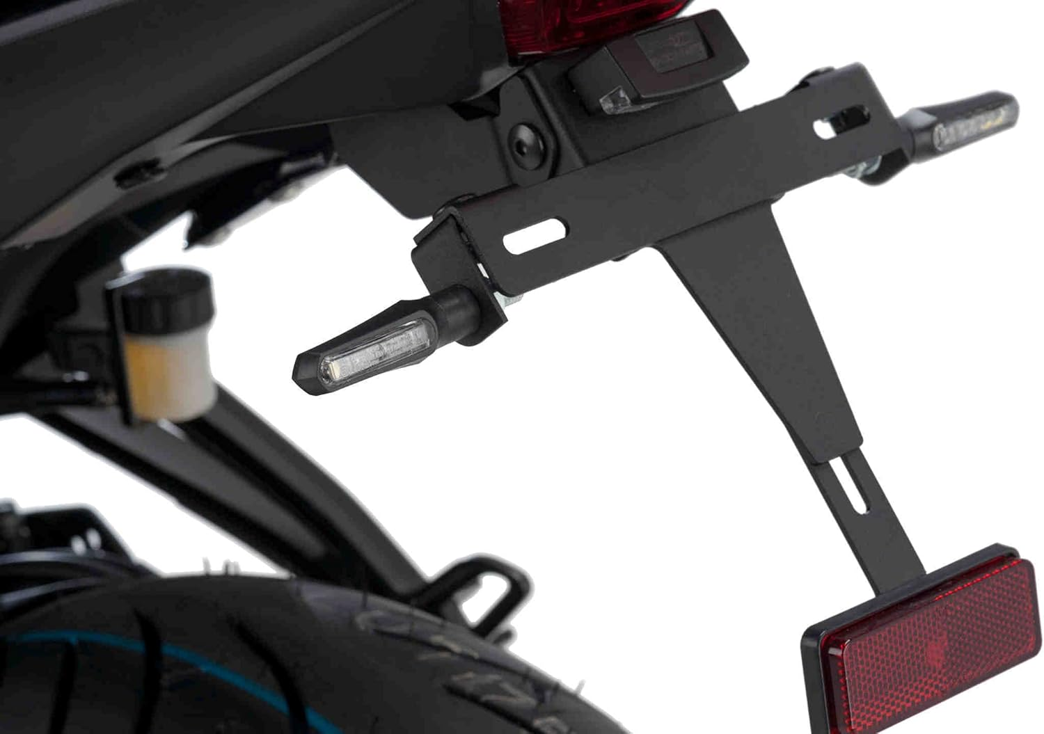 Puig 9151N Front LED Turn Signal Curve Clear Lens, Black Base, 60 X 25 Mm, Set of 2 image number 1