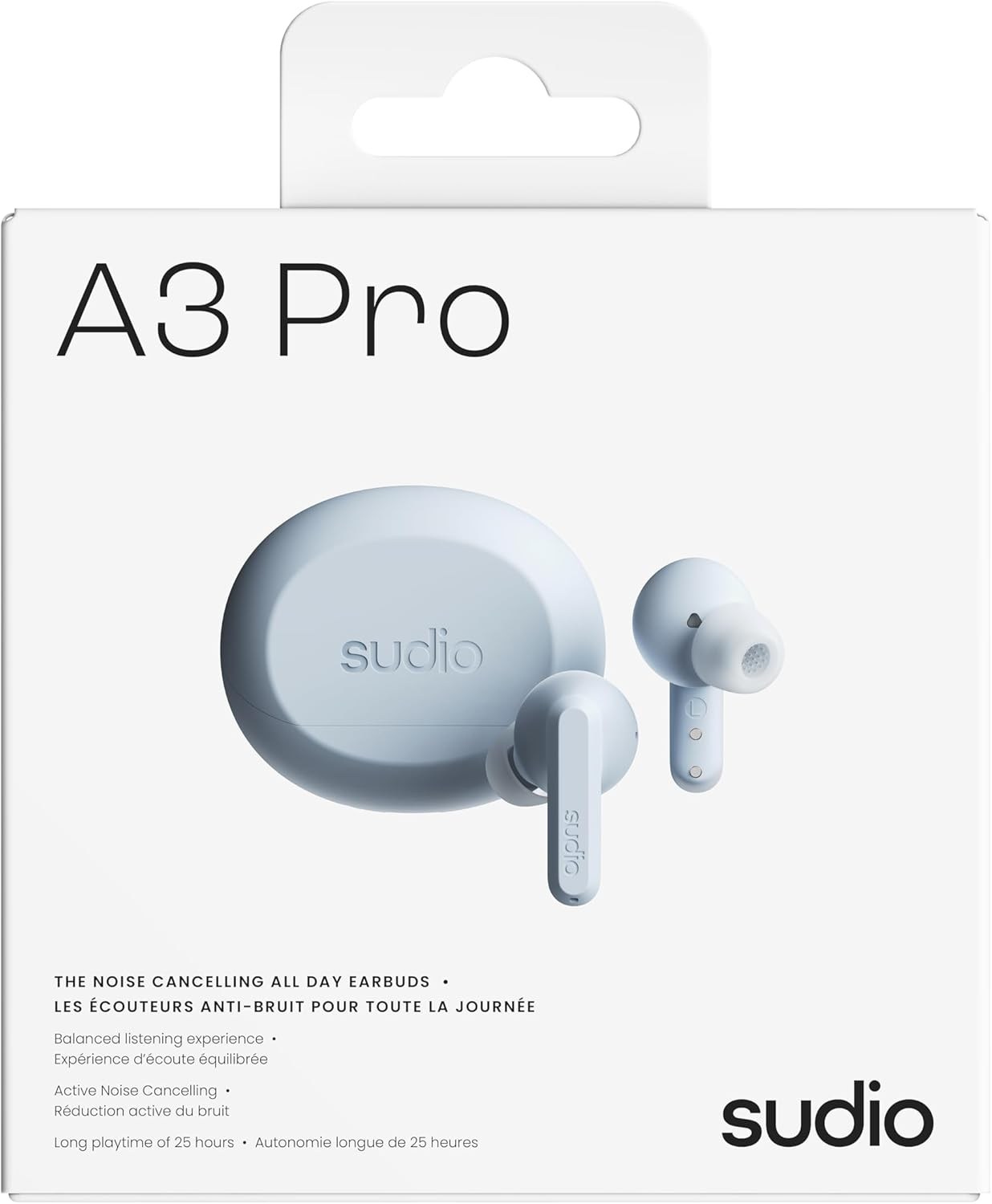 Sudio A3Pro Steel Blue - the All-Day Noise Cancelling Earbuds Balanced Listening Experience, Microphones, Multi-Point Bluetooth Connection, Bluetooth 5.4, IPX4 image number 1