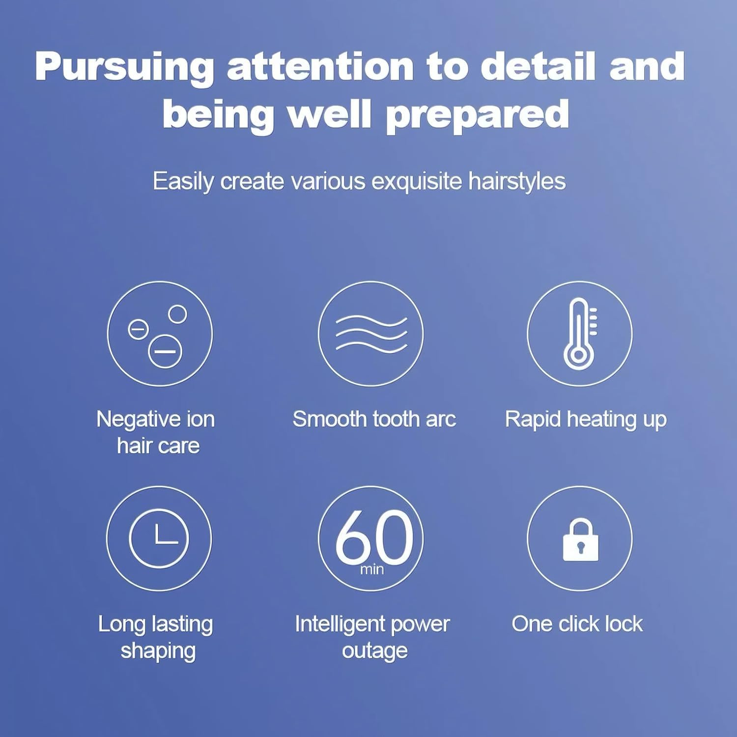 3D Grid Fluffy Hair Crimper Volumizing Ceramic Hair Volumizer Styling Tool with Adjustable Temp for Lasting Volume for Medium image number 3