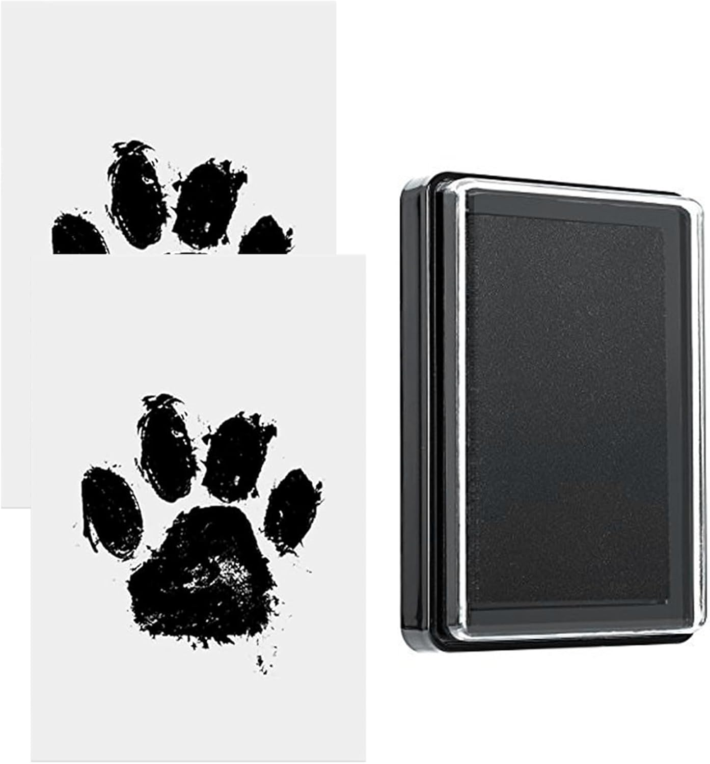 Baby Footprint Kit & Handprint Kit with 1 Clean-Touch Ink Pad and 2 Imprint Cards for Pet Dog Paw Print New Parents Dog Paw Print image number 2