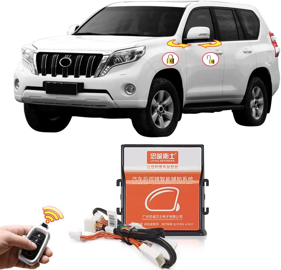 Automatic Folding and Expansion of Rearview Mirror for Toyota Land Cruiser Prado 150 LC150 2010-2017 2011 2012 2013 2014 2015 2016 Interior Modification Accessories (2010-2017 RHD LHD) image number 4