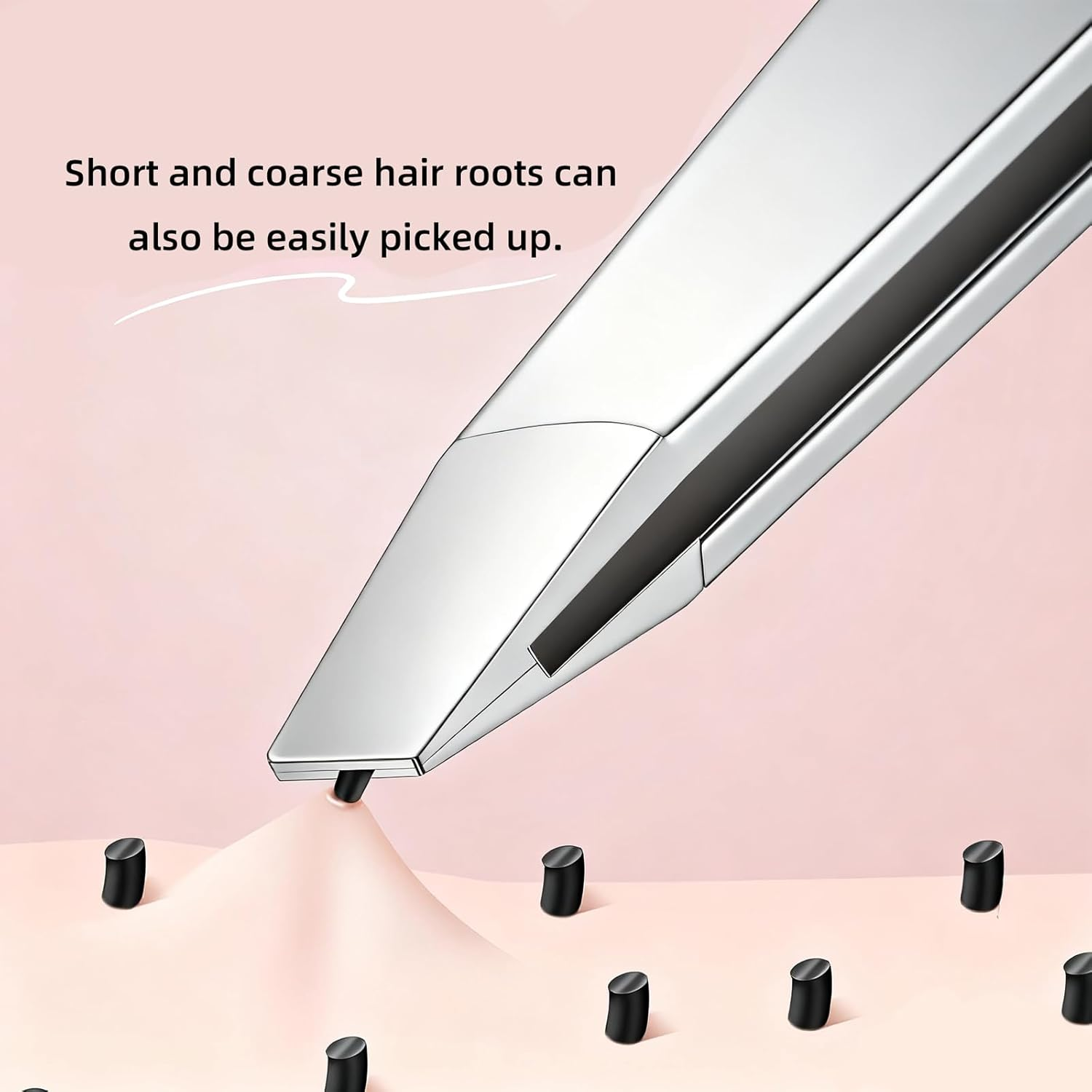 Suytvenxau 2 Pack Tweezers for Women Facial Hair, Professional Precision Tweezers and Eyebrow Tweezers in Stainless Steel for Facial Hair Removal for Women and Men image number 5