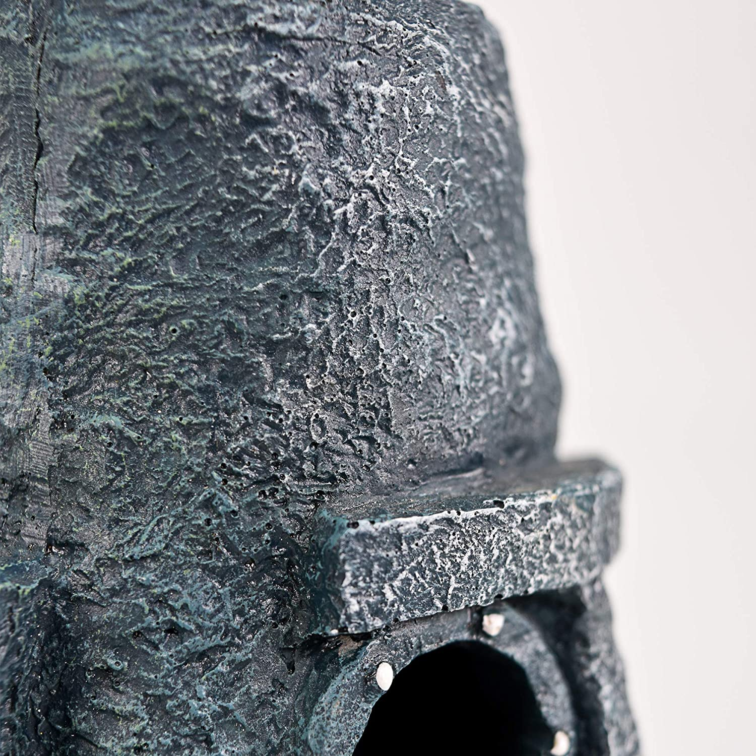 Penn-Plax Officially Licensed Nickelodeon Spongebob Aquarium Ornament &ndash; Squidward&rsquo;S Easter Island Home - Full Color 8&rdquo; Decoration (SBR46) image number 1