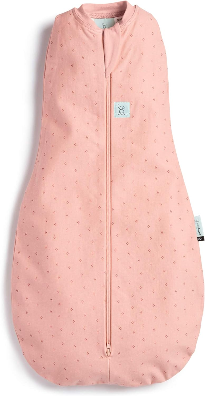 Ergopouch 1.0 TOG Cocoon Swaddle Bag, Newborn, Berries Print &ndash; Organic Cotton, Two-Way Zip, Arms In/Out, All-Season Comfort, Ideal for Room Temperatures (20&ndash;24&deg;C) image number 5