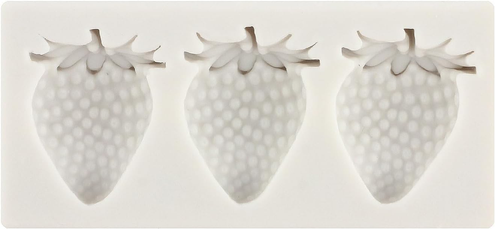 Strawberry Fondant Molds Mini Fruit Chocolate Cake Decorating Silicone Molds for Cupcake Topper Candy Polymer Clay Gum Paste