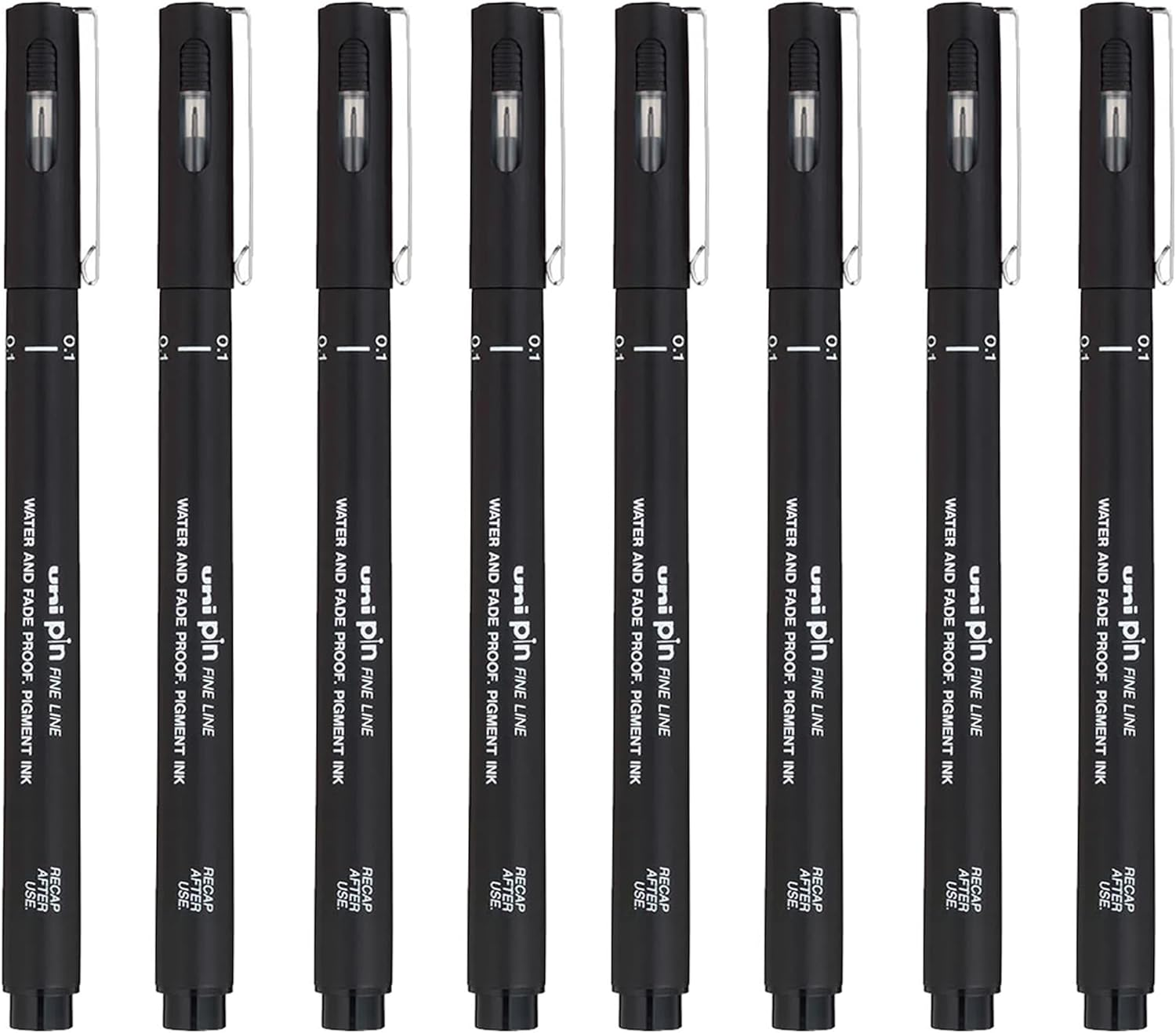 Uni-Ball PIN Fineliners | Fine Tipped Writing Pens | Water & Fade Resistant Ink | Ideal for Sketching, Scrapbooking, Outlining, Art, Technical Drawing | in Gift Box (Pack of 6, 0.1Mm) image number 3