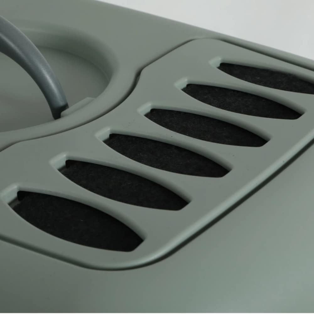 B4C Activated Carbon Filter for Cat Litter Tray, Pack of 4 Replacement Filters for Cat Litter Tray with Lid, Black Filter, Cat Litter Tray Odour Stopper, Easy Installation, Keeps More Freshness And image number 2