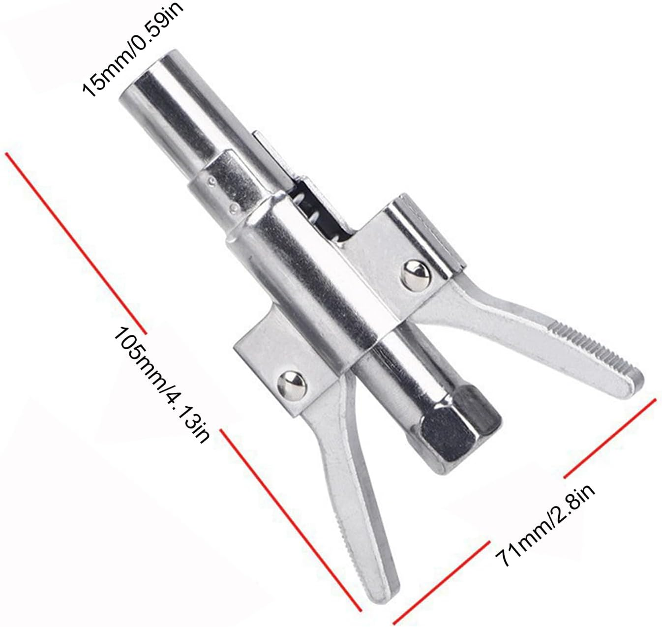 Grease Coupler Lock On,Quick Release Grease Fitting - Heavy-Duty Fitting Adapter for Industrial Machinery Construction Farm Equipment Truck Maintenance Automotive Repair image number 3