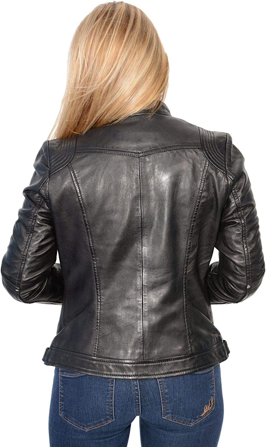 Milwaukee Leather Womens Motorcycle Jacket, Black, X-Large US
