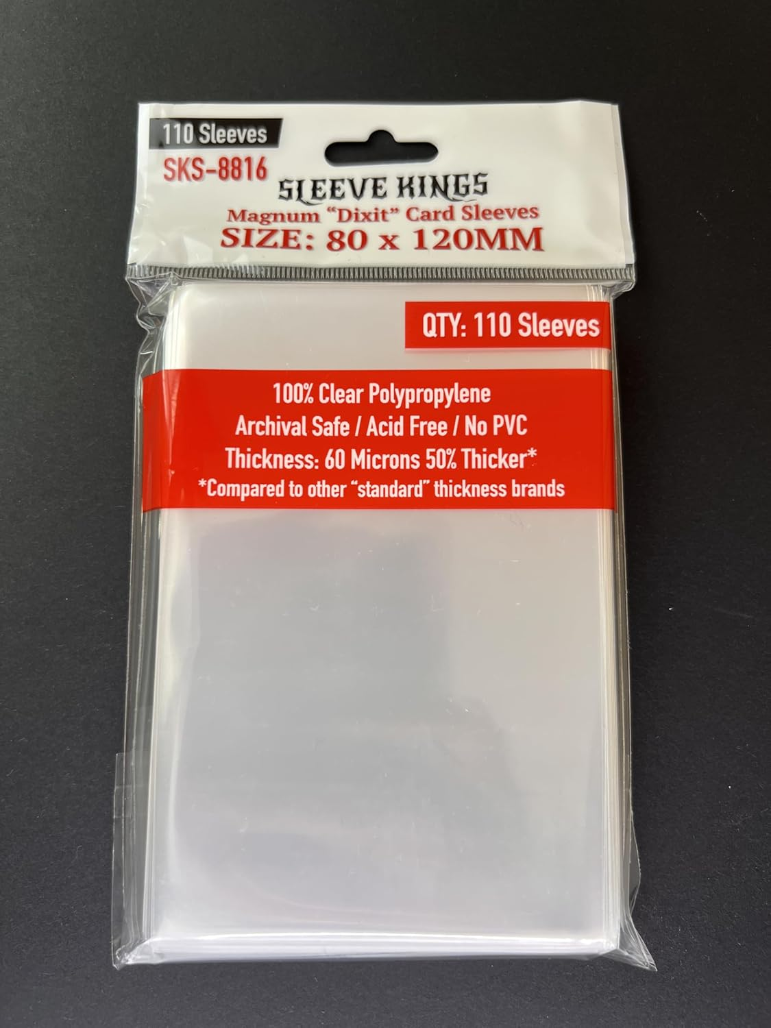 Sleeve Kings 67716 Board Game Sleeves Magnum 'Dixit' (80Mm X 120Mm) (110 Sleeves per Pack) Card Sleeves