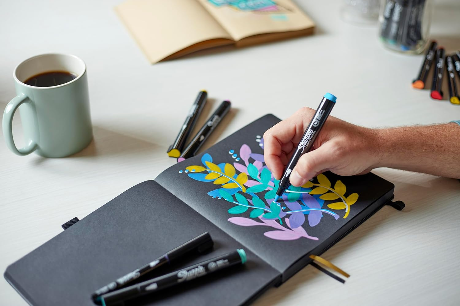 Sharpie 2201182 Creative Brush Tip Acrylic Marker (Pack of 5) image number 4