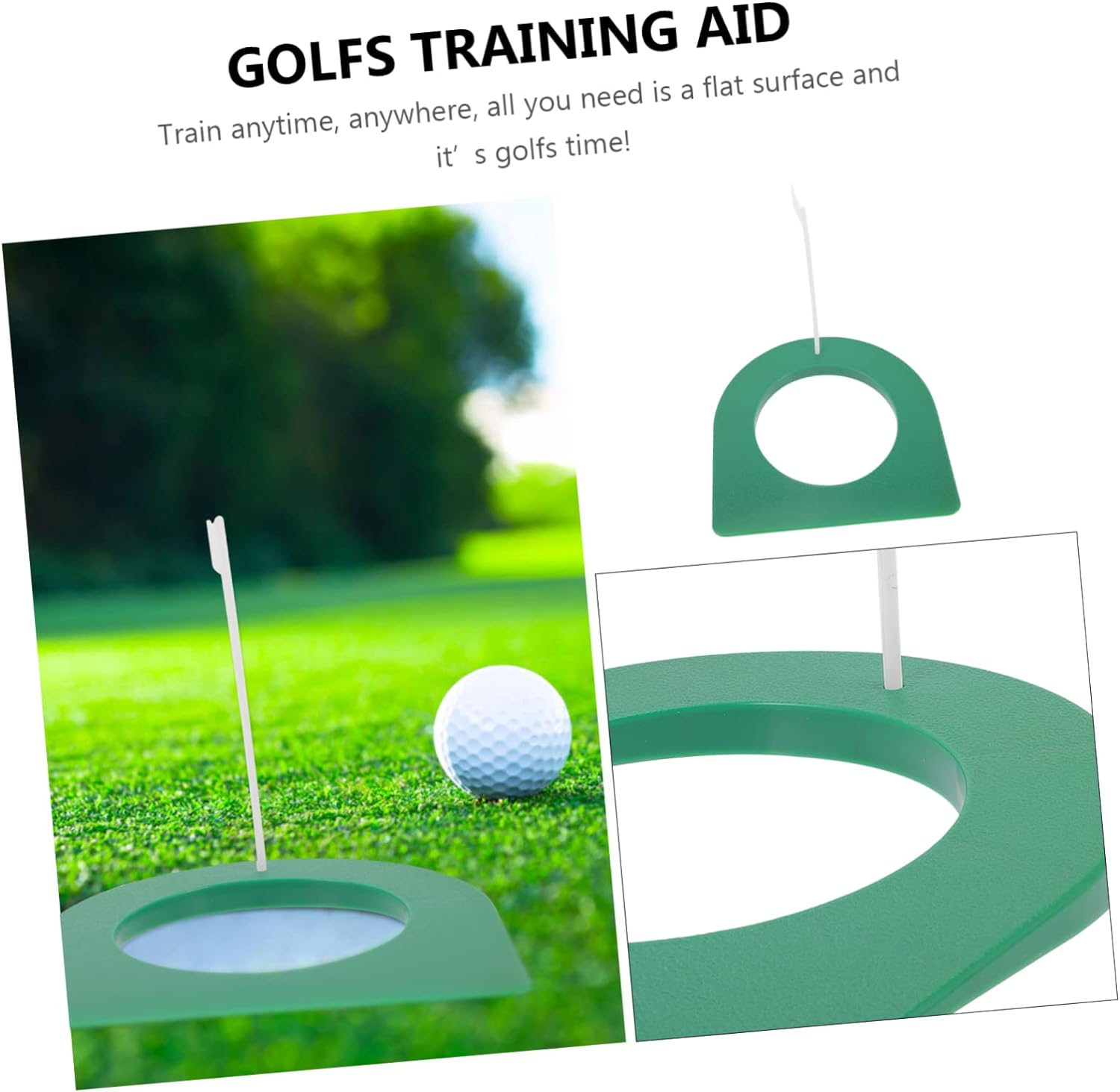 2Sets Portable Plastic Golf Putting Cup Indoor Training Aid for Skill Improvement Compact Design for Home Office Travel Use Continuous Ball Return for Uninterrupted Practice image number 5