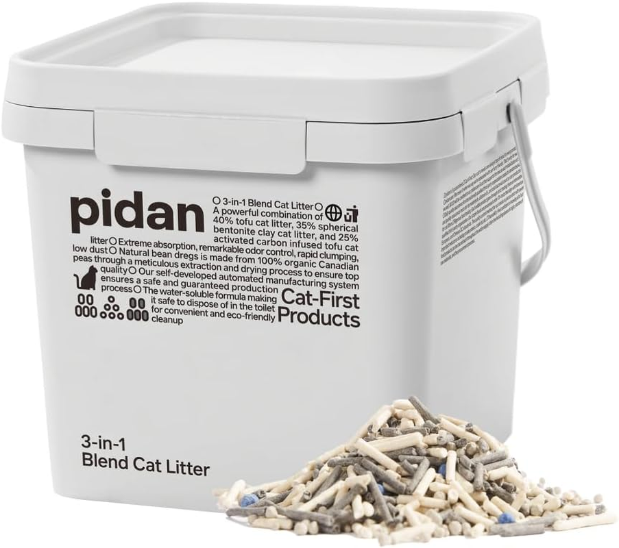 Pidan 3 in 1 Mix, 11.5 Lbs (5.2 Kg), Bucket Type, Cat Sand, Cat and Cat, Deodorizer, Minerals, Bentonite, Okara, Stiff, Light, Toilet, Odor, OFT Toilet Set, Mess Resistant, Hard, Odor, Cheap image number 2