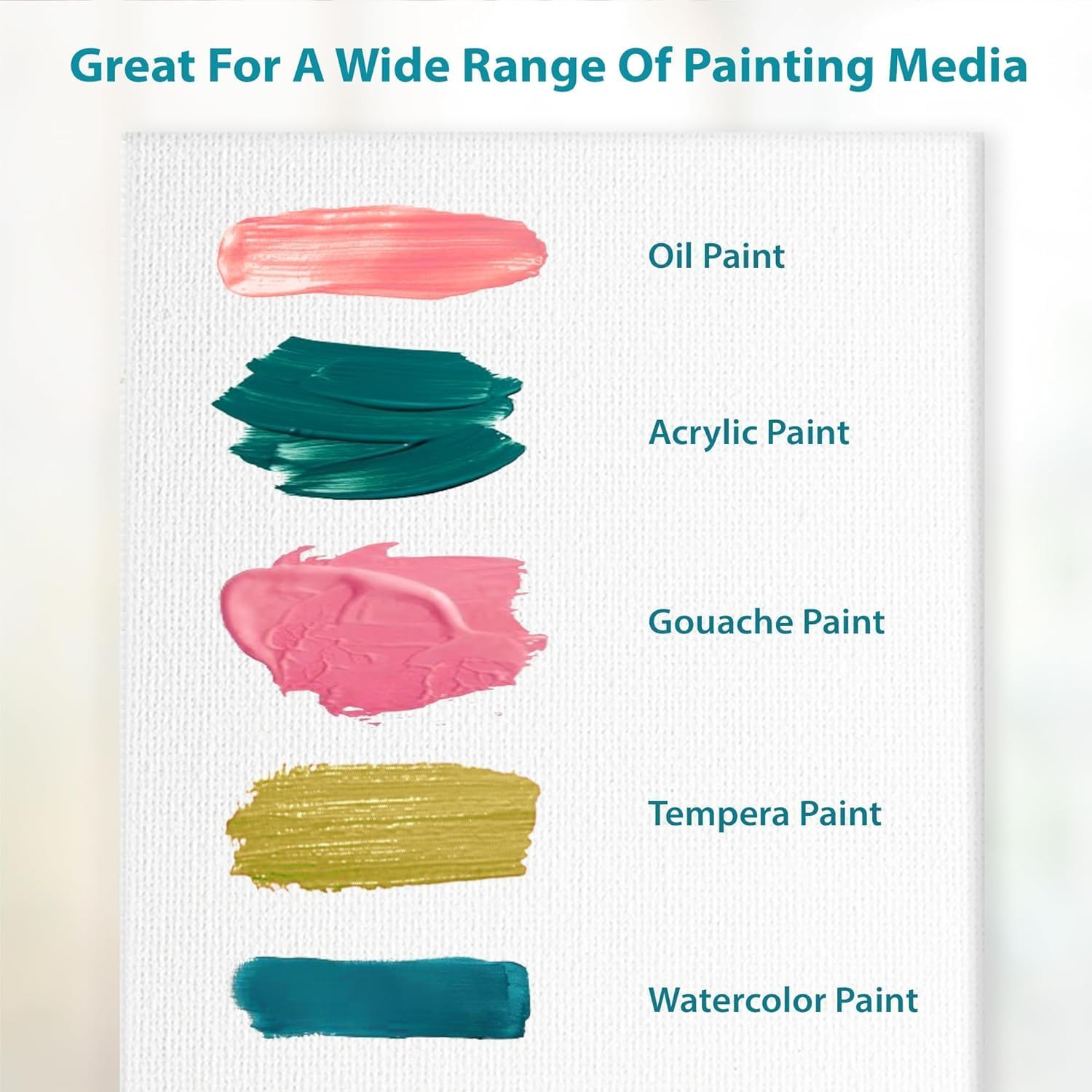 8X10 Inch Canvas Boards for Painting, Blank Flat Canvas Panels Art Painting Supplies - Gesso Primed 100% Cotton for Acrylic Oil Watercolor Tempera Paint（12 Pack） image number 6