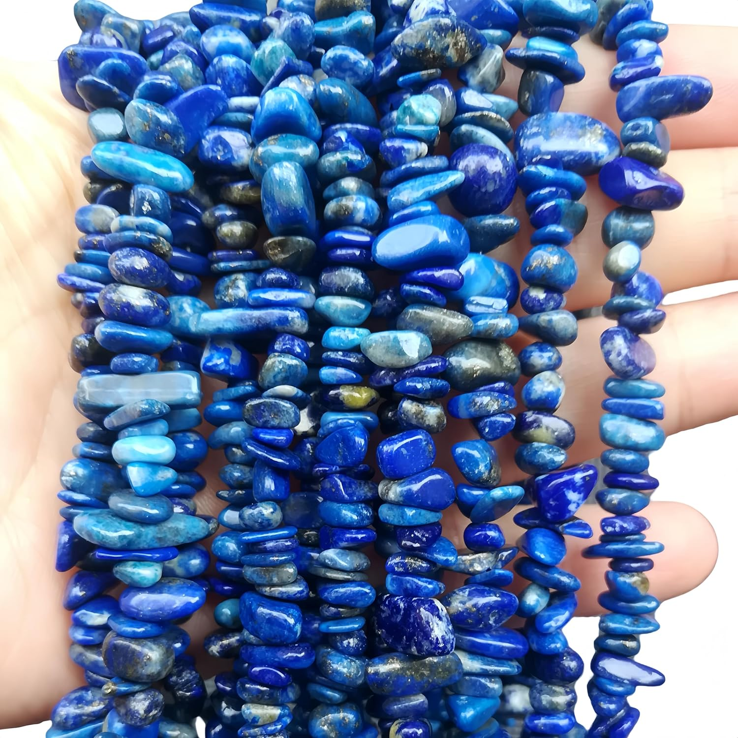 5-10Mm Natural Citrineirregular Tumbled Chip Beads for Jewelry Making, Healing Crystal Drilled Loose Bead Strand DIY Craft Supplies(3 Strands)