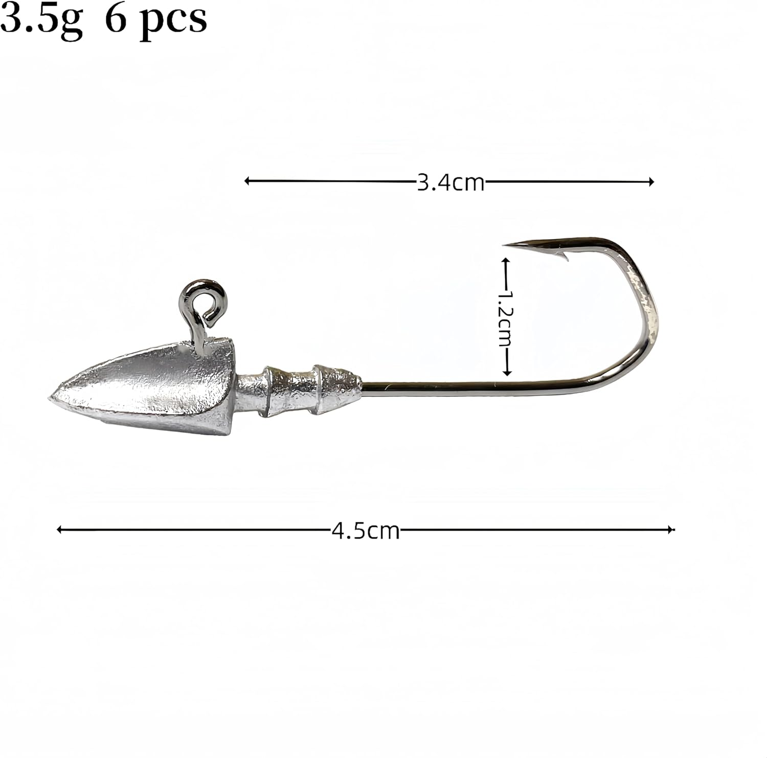 DAYUYUE 30Pcs Fishing Jig Heads Kit 3.5G 5G 7G 10G 14G with Tackle Box Soft Bait Hooks for Freshwater Saltwater Lures image number 2