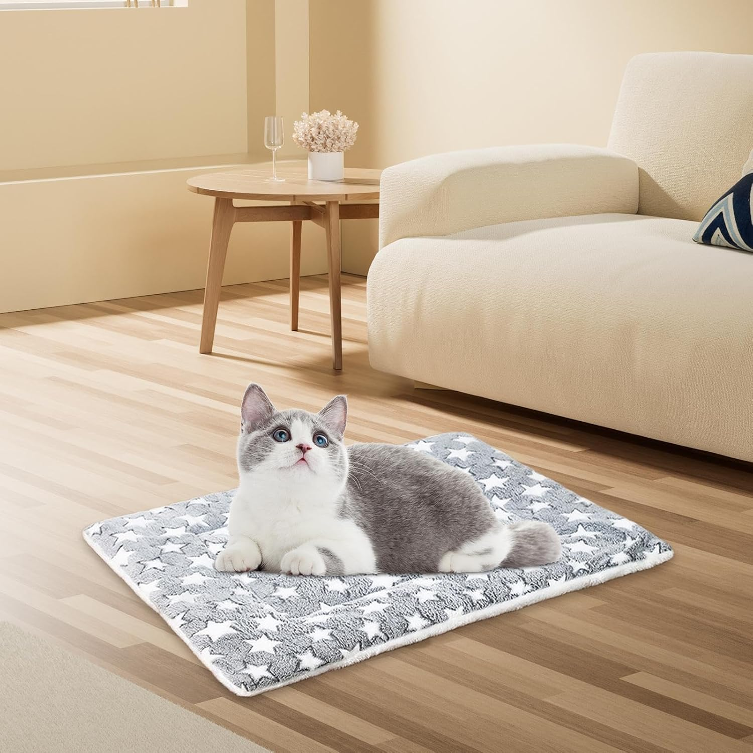 Qkbuza Warm Dog Bed for Winter,Warming Pet Bed - Self-Warming Cat Bed Pad, Thermal Cat and Dog, Cat Warmer Mat for Indoor Cats image number 2