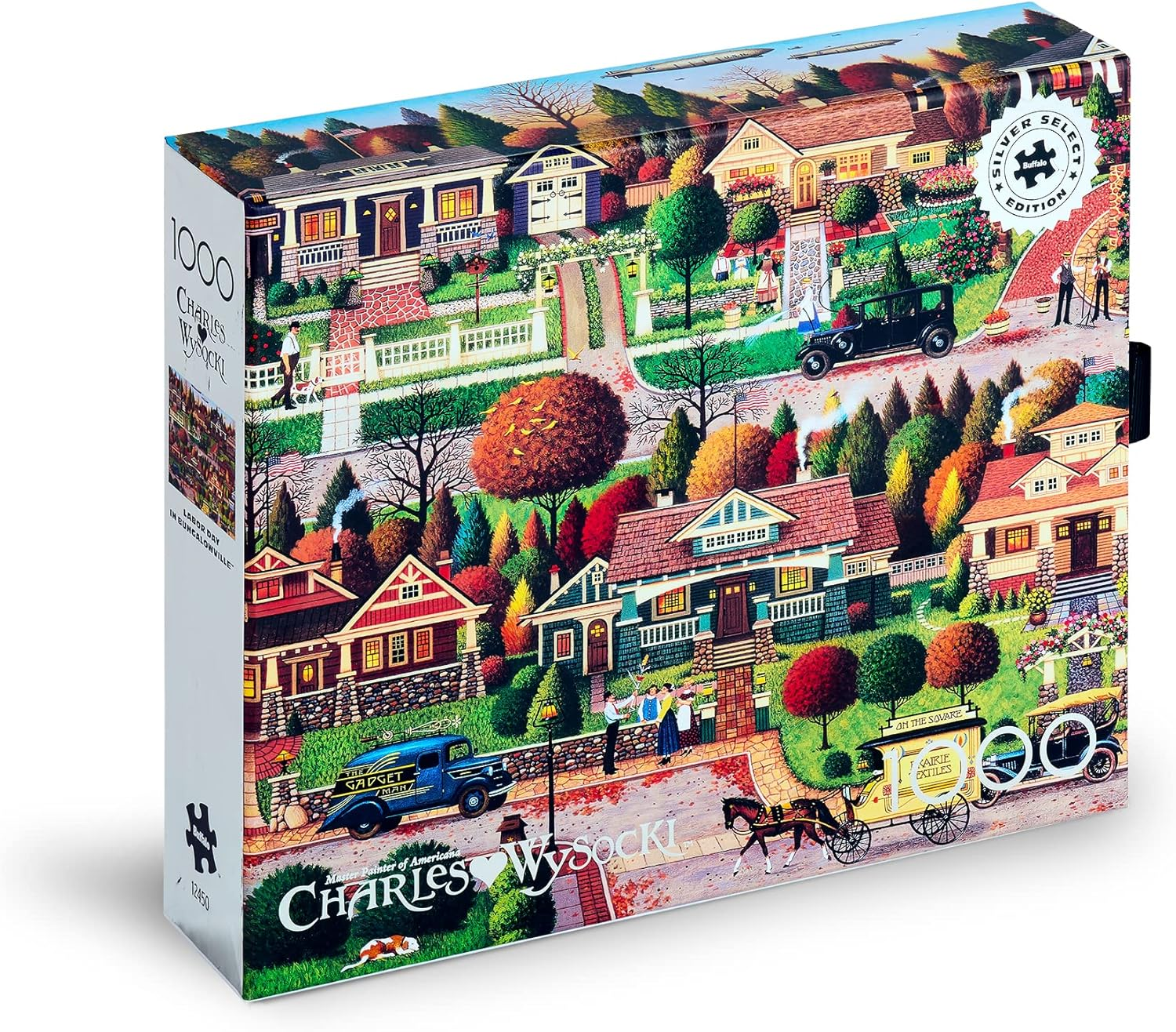 Buffalo Games - Silver Select - Charles Wysocki - Labor Day in Bungalowville - Premium 1000 Piece Jigsaw Puzzle for Adults image number 5