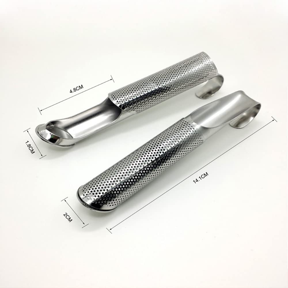 Tongke Stainless Steel Tea Strainer Tea Infuses, Long-Handle Tea Filter Stick, Pipe Tea Strainer for Loose Tea, Rose, Spices image number 3