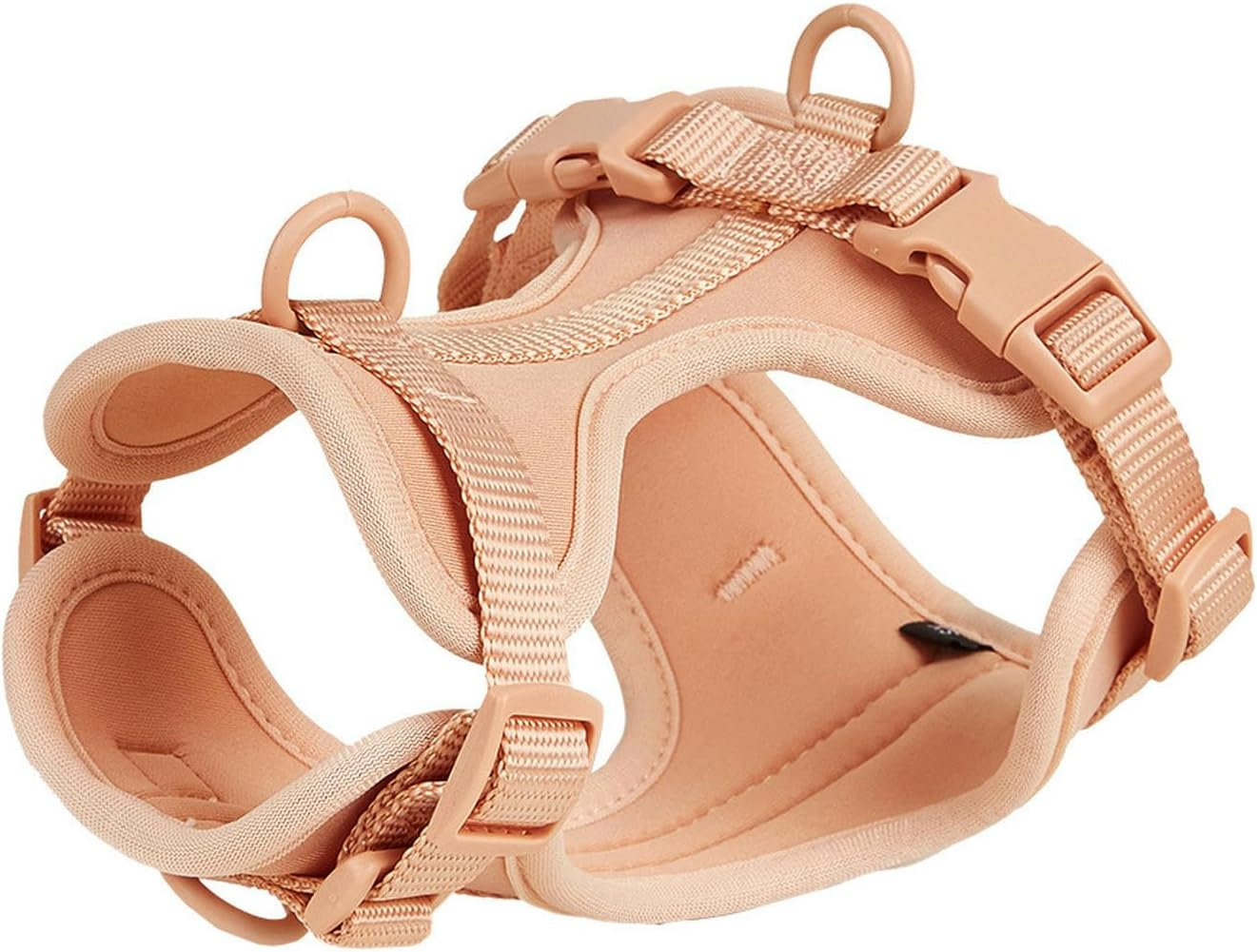 IUOUTG Dog Harness No Pull Nylon Cute Pet Harness Dog Vest Harness for Small Medium Large Dogs Lightweight Cat Harness with 3 Metal Rings 2 Buckles Pet Hiking Harness for Running & Walking image number 6