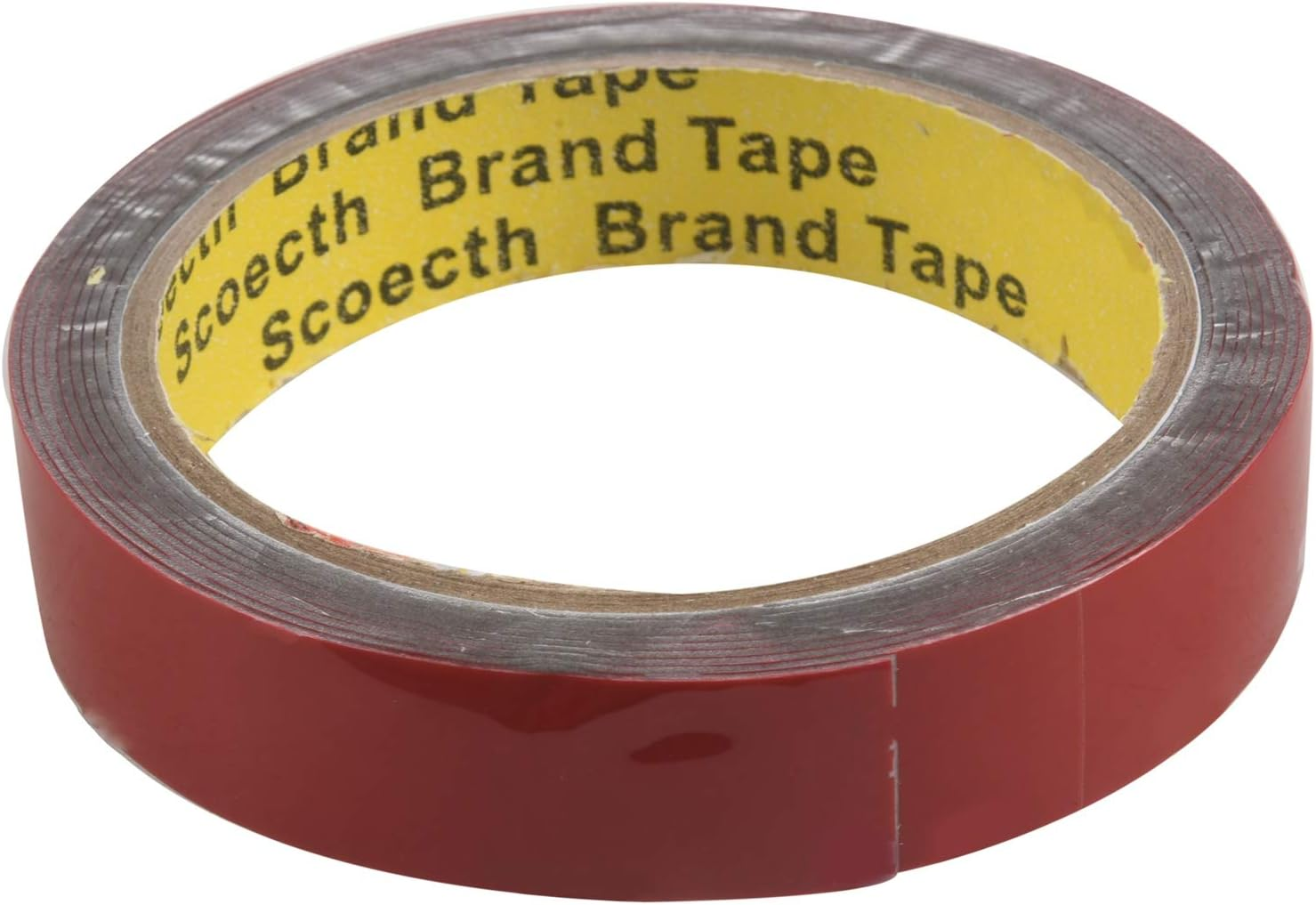 HEKKI Strong Permanent Double Sided Super Foam Tape for Vehicle Car, Red 20MM*