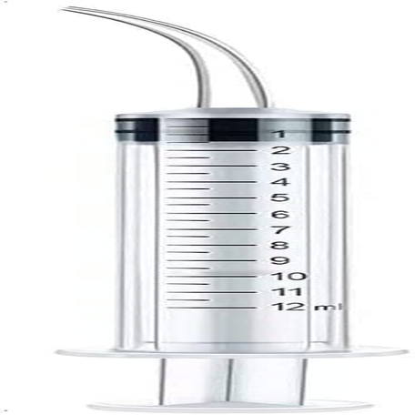 Dental Utility Syringe Curved Tip for Dental Care 12Ml (4Pcs) image number 3