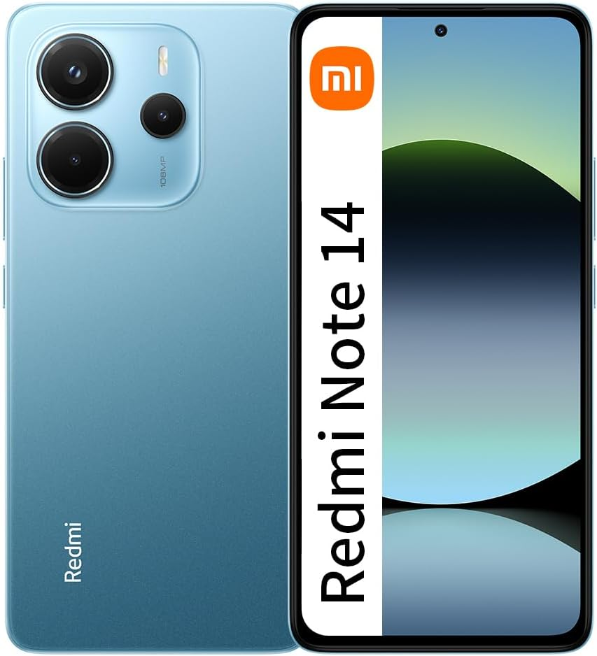 Xiaomi Redmi Note 14 8GB + 256GB Global Edition Smartphone 6.67 Inch AMOLED Screen 120Hz 50MP 5110Mah 45W Fast Charge Blue image number 5