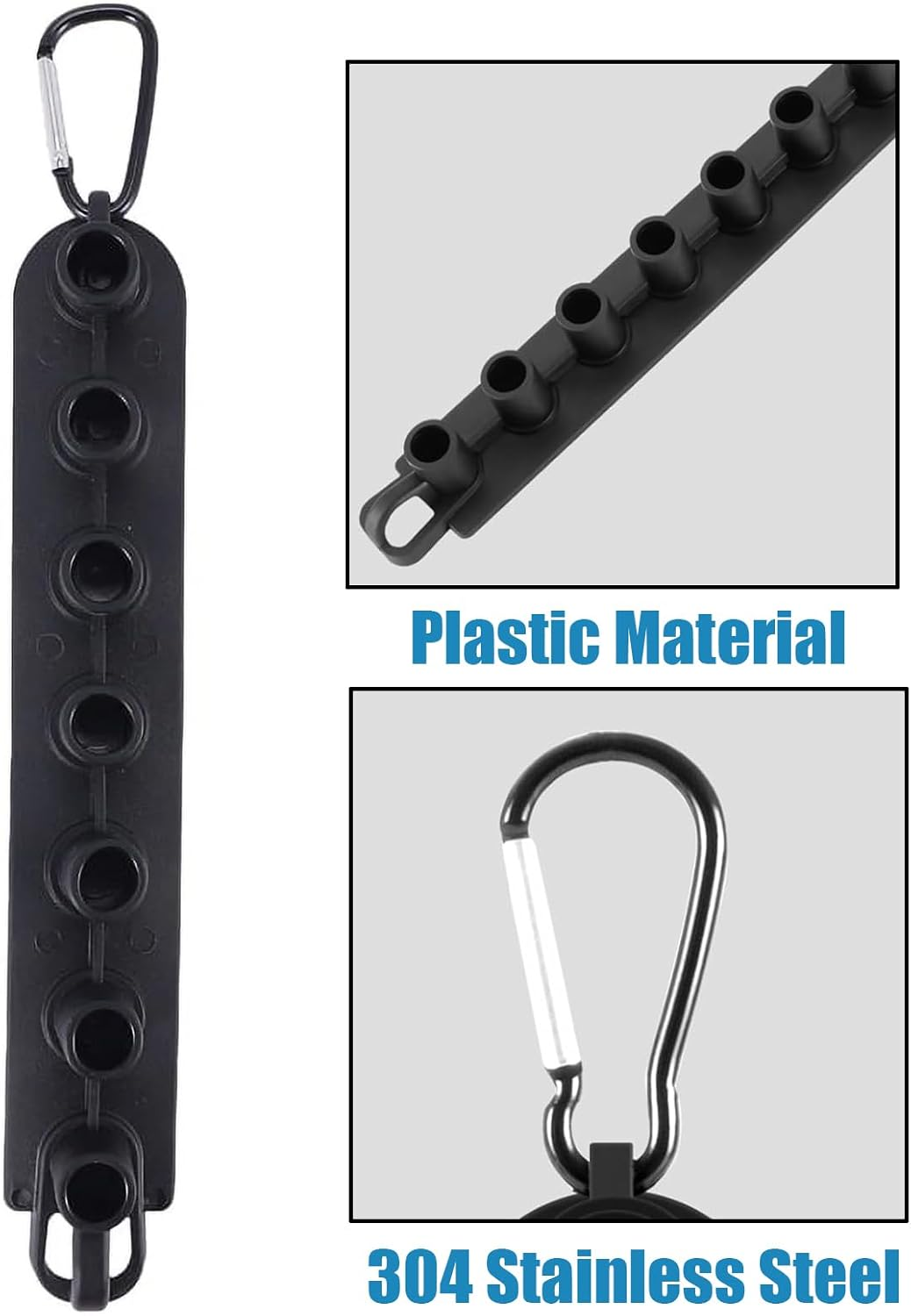 Yakamoz Pressure Washer Nozzle Tip Set with Holder, 1/4 Inch Quick Connect 7 Nozzle Tips Multiple Degrees,4000 PSI image number 5