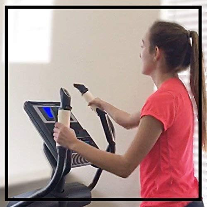 Sweat Grips for the Use on Gym Equipment. Comfortable, Soft Microfiber or Chamois Grips with a Silicone Backing for Slip Resistance and Velcro Closure. Machine Washable. - Pink image number 7