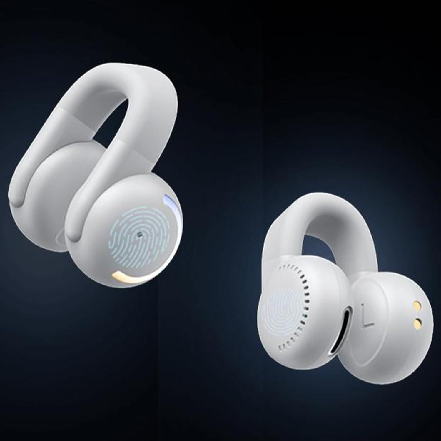 Clip Ear Buds - Clip on Headphones | Lightweight Noise Reduction Earphones Comfortable for Sports Workouts Workplace Shower Sleeping Game Outdoor image number 4