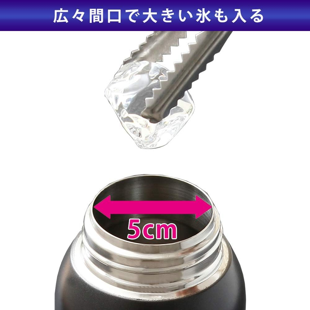 Iris Ohyama DB-1500 Water Bottle, 3.5 Fl Oz (1.5 L), Blue, Cool, 6 Hours, One-Touch Open, Can Drink Very Mug, Sports Bottle, Sports Jug, Children&rsquo;S Water Bottle, 1.5 L; 59.1 Fl Oz (1,500 Ml) image number 7