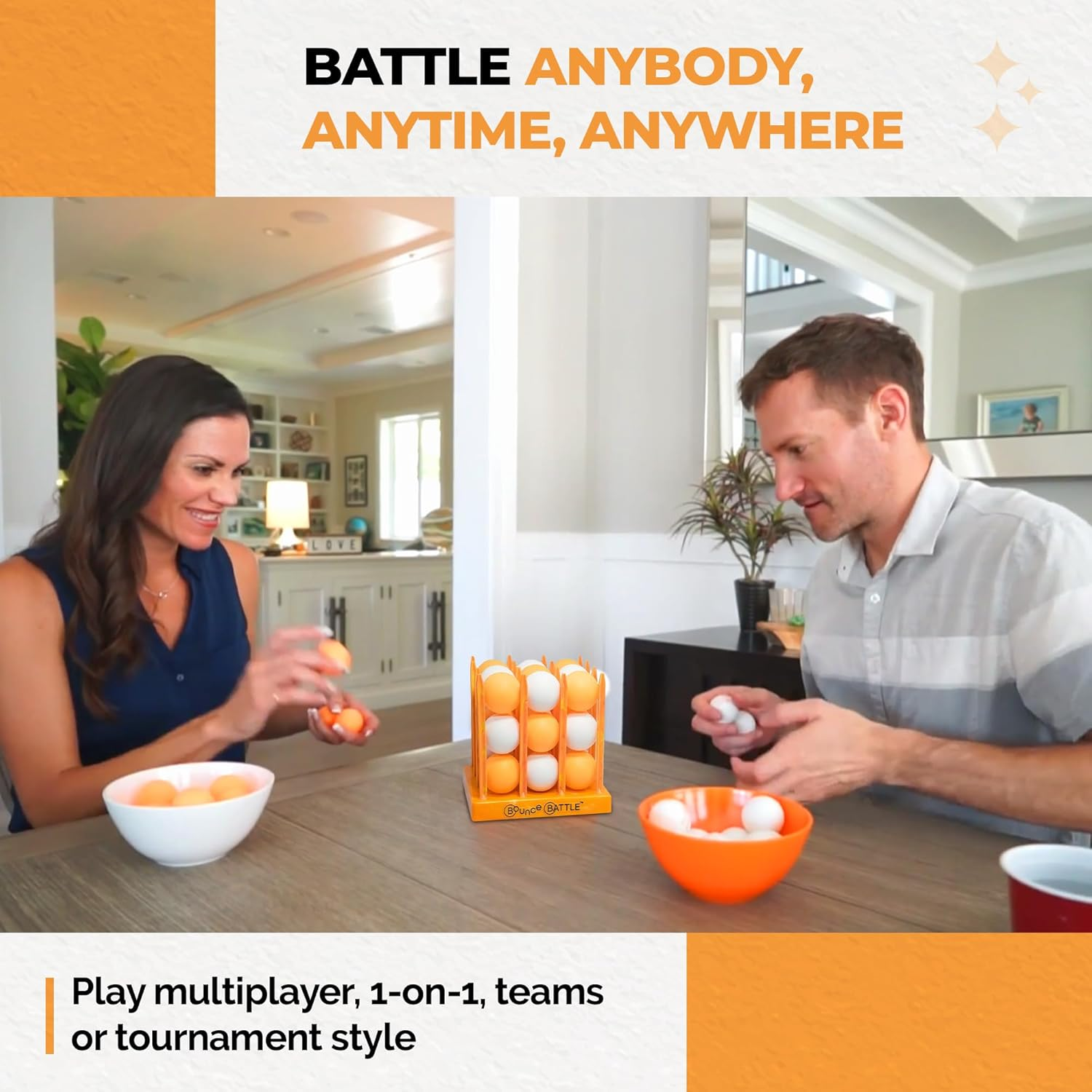 Bounce Battle Marbled Edition Game Set - an Addictive Game of Strategy, Skill & Chance image number 6