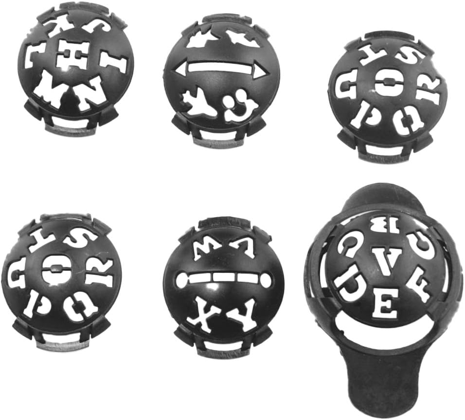 Prettyia 6Pcs Plastic Golf Ball Line Marker Liner Drawer Drawing Tool Letter Template image number 5