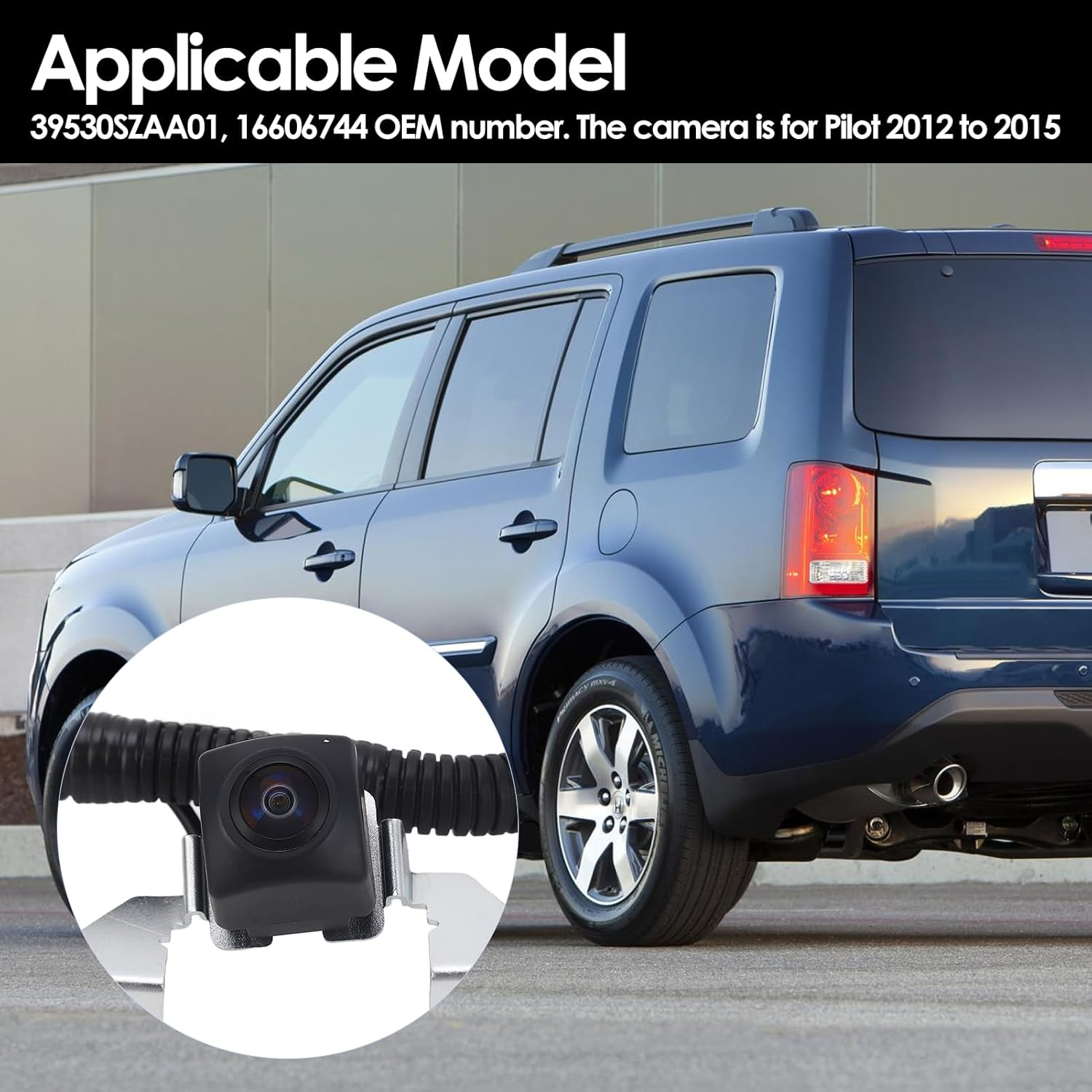 Generic Backup Camera for Pilot 2012 to 2015, Car Rear View Camera, Waterproof anti Fog Reverse, 39530SZAA01, 16606744 Parking Assist Replaces image number 3