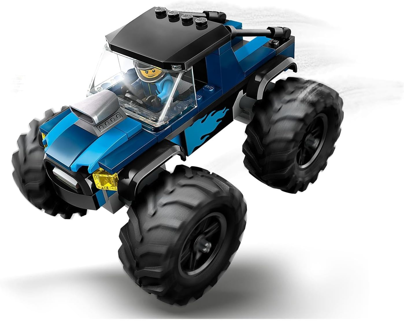 LEGO City Blue Monster Truck Toy for 5+ Year Old Boys & Girls, Vehicle Building Set with a Mini Monster Truck and a Driver Minifigure, Kids' Toys for Independent Play 60402 image number 5