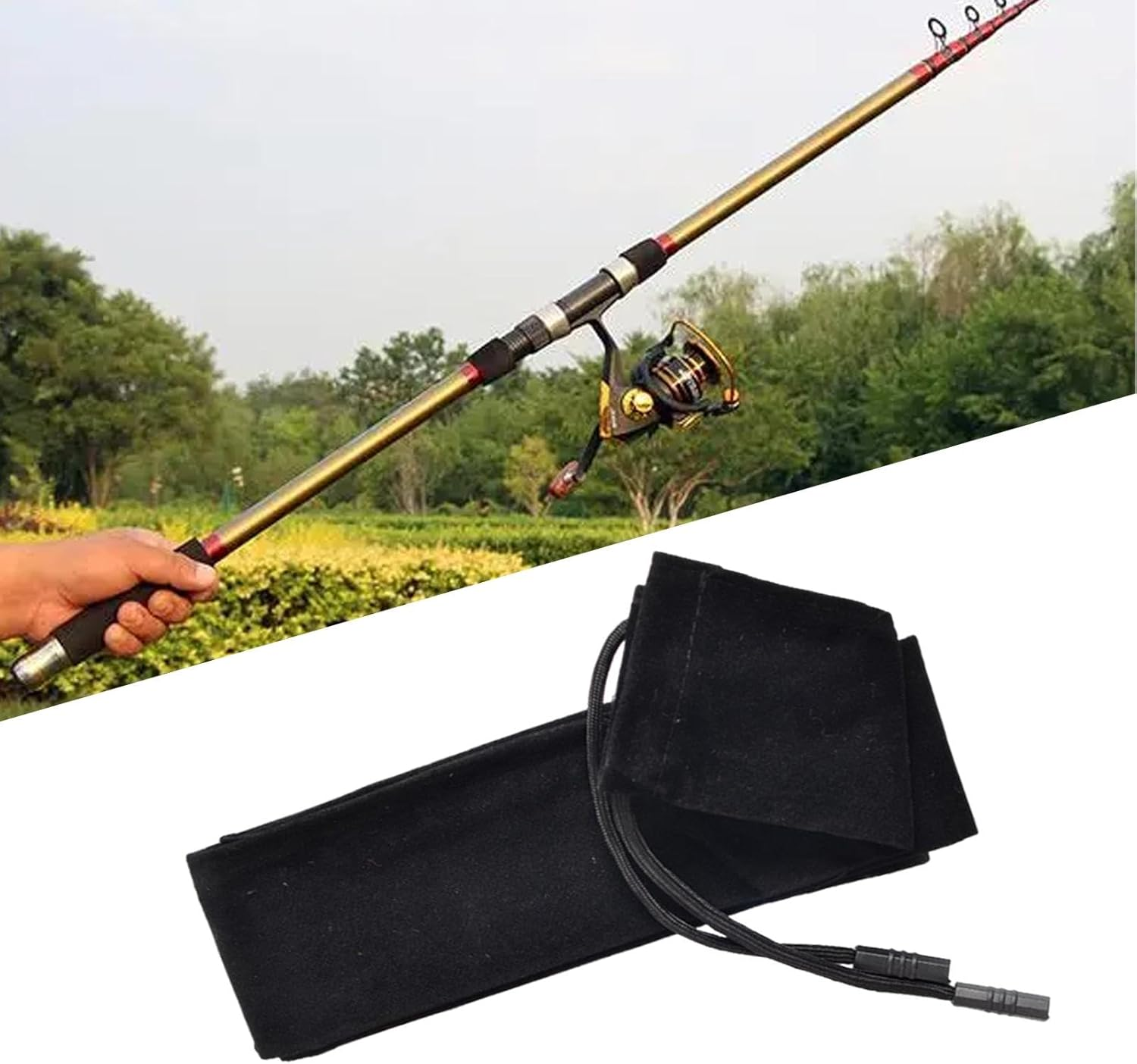 4X Fishing Rod Cover, Fishing Rod Bag, Fishing Rod Sock, Outdoor Fishing Rod Cover image number 2