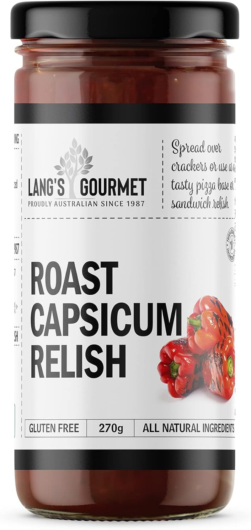 Langs Gourmet Roast Capsicum Relish 270 G image number 1