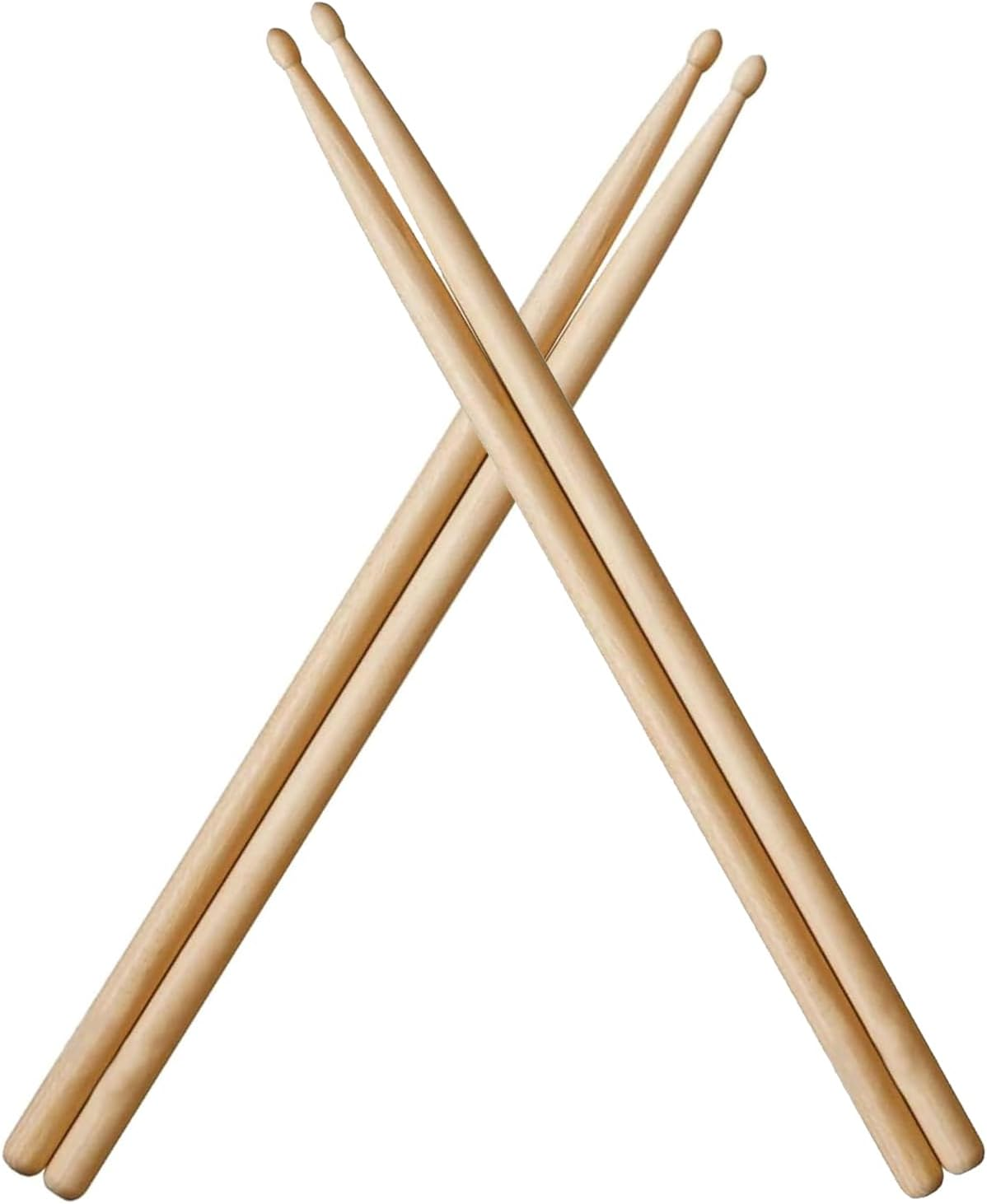 Drumsticks 5A, 2 Pairs Classic Maple Wood Drum Sticks for Kids Adults and Beginners, Anti-Slip and Durable Drumsticks image number 2