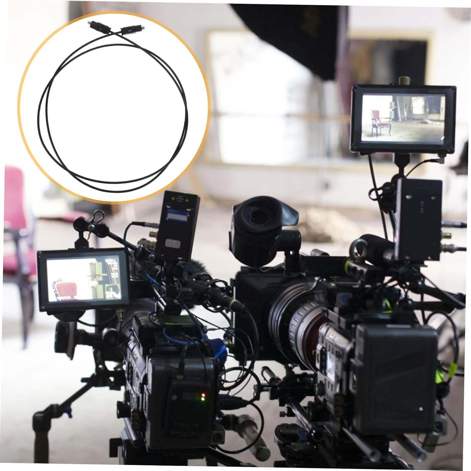 6Pcs Digital Audio Optical Cable for Home Theater and Amplifier Transmits Audio for Surround