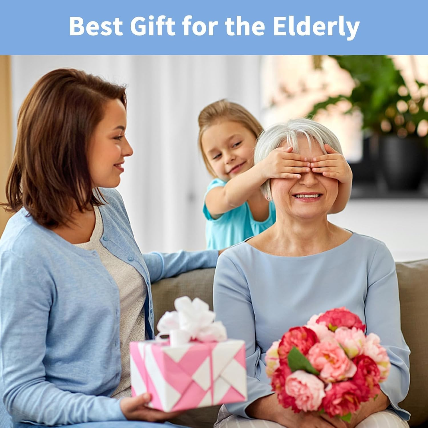 5X Large Magnifying Glass with Adjustable LED Light, 48LED Cold/Warm Light 3 Modes, Full Page Illuminated Magnifier for Seniors Low Vision - Folding Handheld for Reading, Inspection & Close Work image number 3