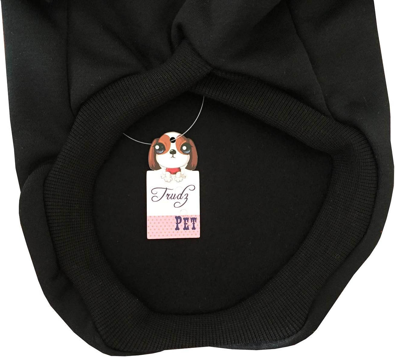 Dog Hoodie Dog Hoodies for Small Dog Clothes Apparel Love Me Fleece Sweater Winter Sweatshirt Warm Cotton Grooming Hoodie for Small Dog Medium Large Dog Cat Black M image number 3