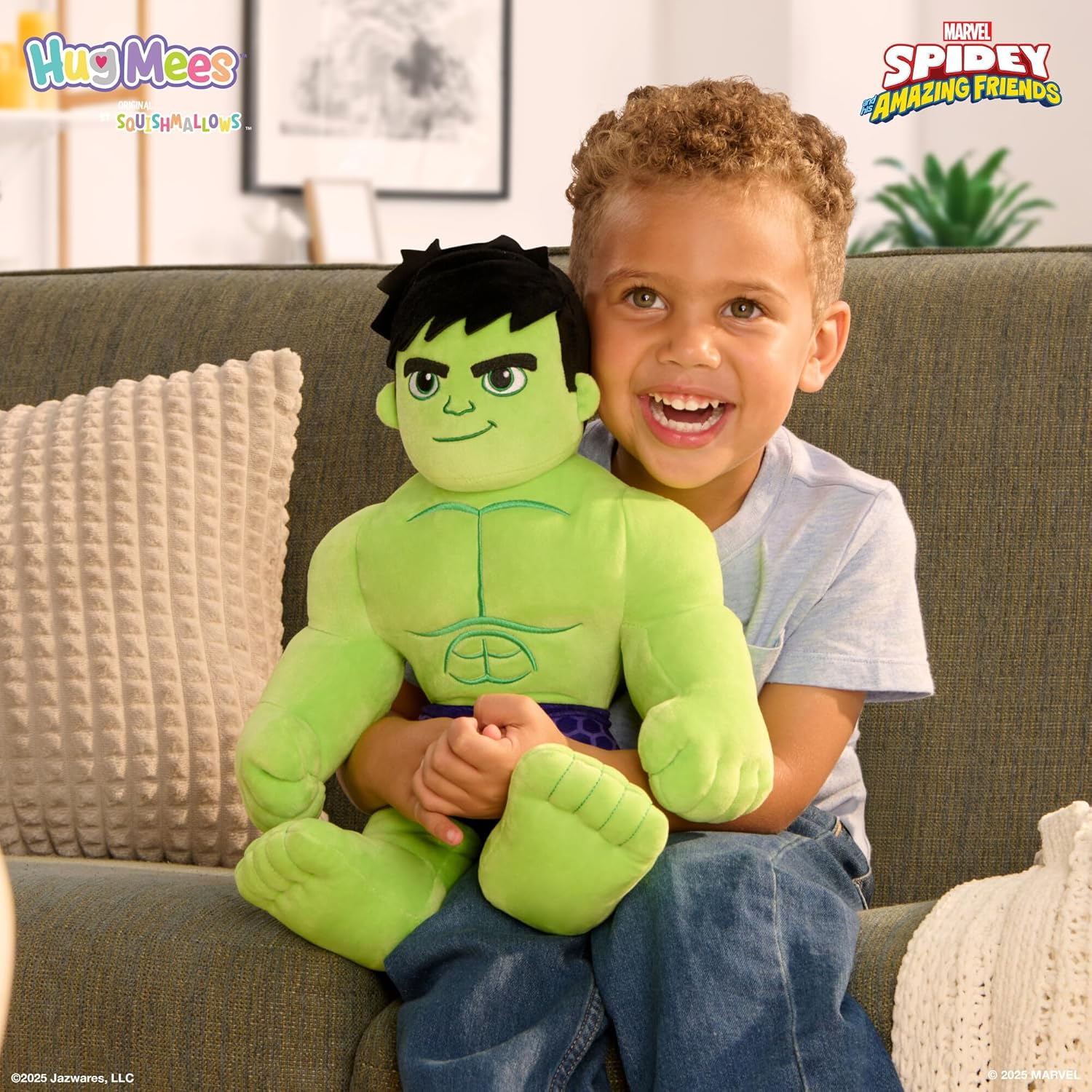 Spidey and Friends Feature Plush Hulk image number 2