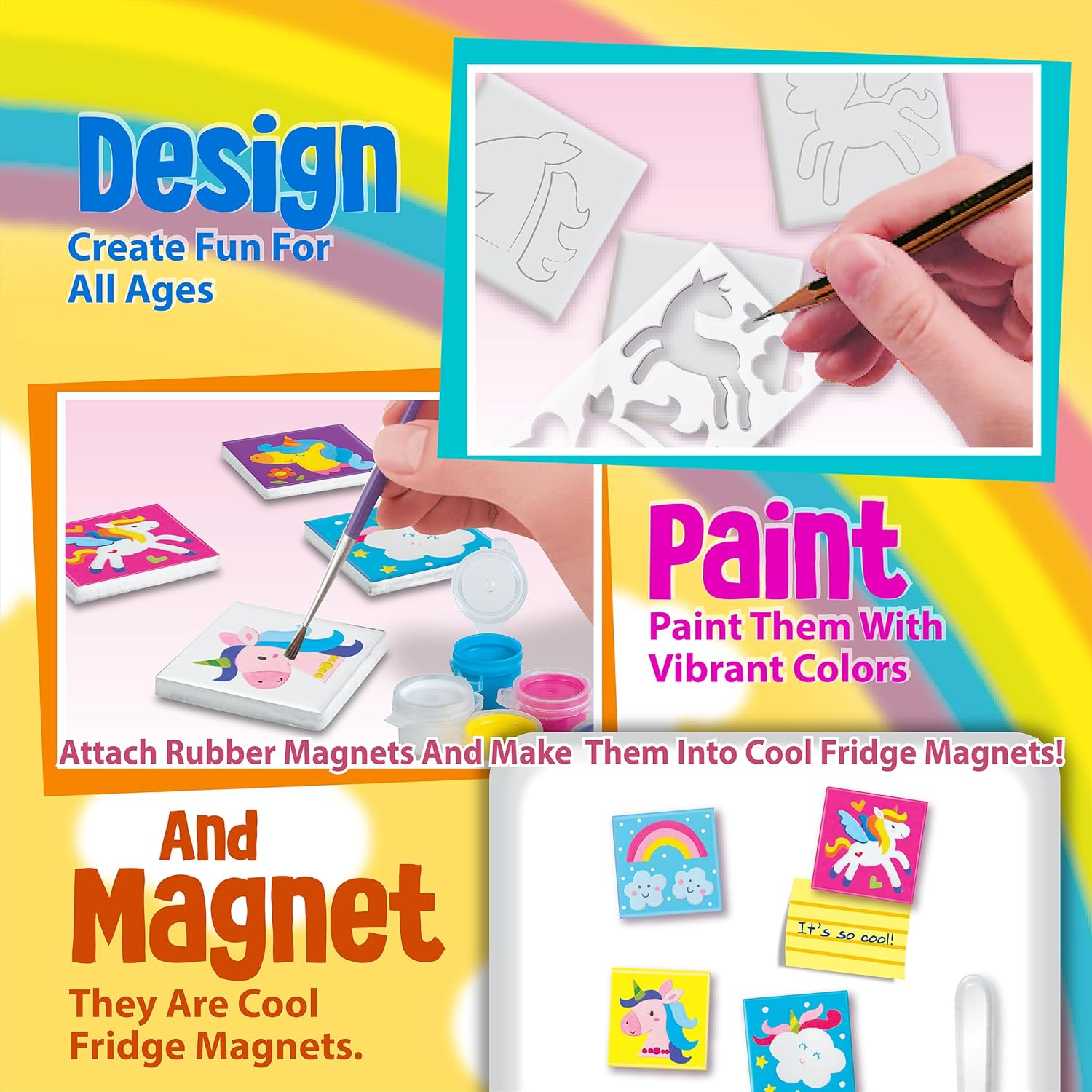 4M C4740 Unicorns Mini Tile Art image number 3